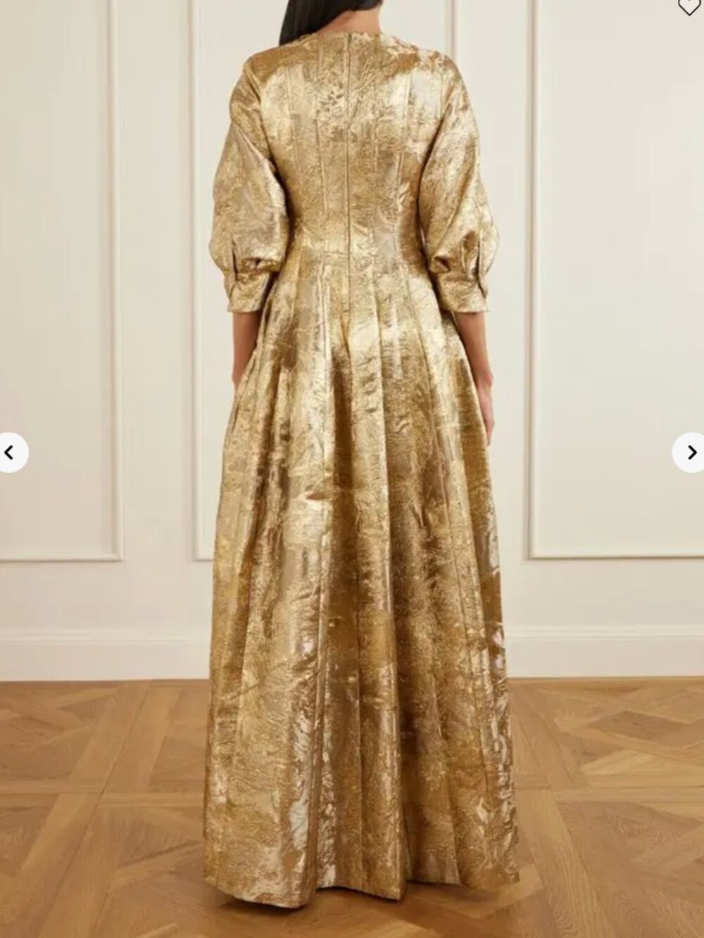 NWT SIMKHAI Claravelle Jacquard Gown Size 8 - Picture 3 of 7